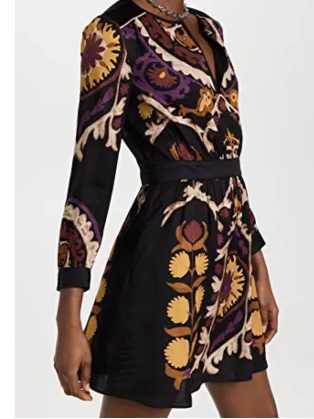 BA&SH Fedora Print Fit and Flare Dress Fits Size 6 to 8 Like New